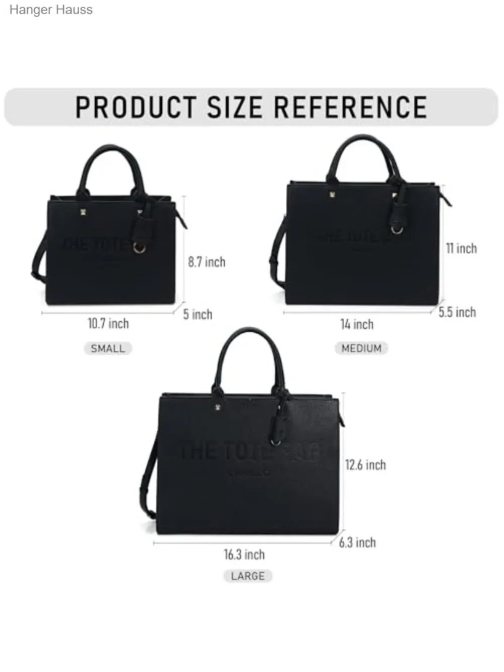 Faux Leather Tote Bag Satchel Purse Handbags with Adjustable Shoulder Strap